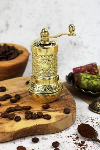 Manual Grinder For Coffee & Spices | Gold