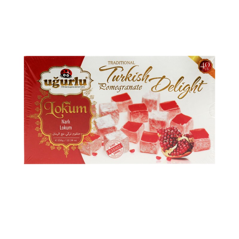Turkish Delight with Pomegranate Flavour 350g | Uğurlu
