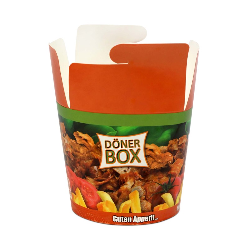 Döner Kebab Box 500 ml (16 oz) | 50 pcs