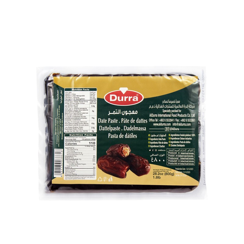 Pasta Daktylowa  100% Naturalna  800g | Durra