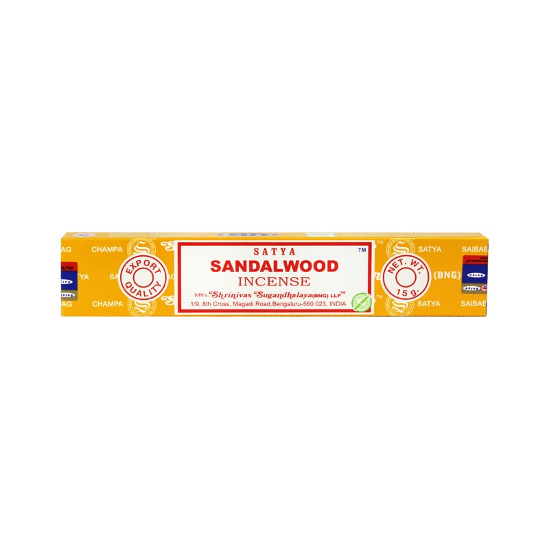 Indian Incense Sticks  SANDALWOOD 15g Satya