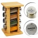 Bamboo Spice Rack + 8 Spices  Blends of your Choice  Ernesto