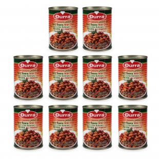 10 x Broad Benas Foul Medames with Chilli 400g Durra