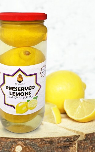 2x Preserved Lemons  520g  Rif Maroko|