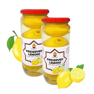 2x Preserved Lemons  520g  Rif Maroko