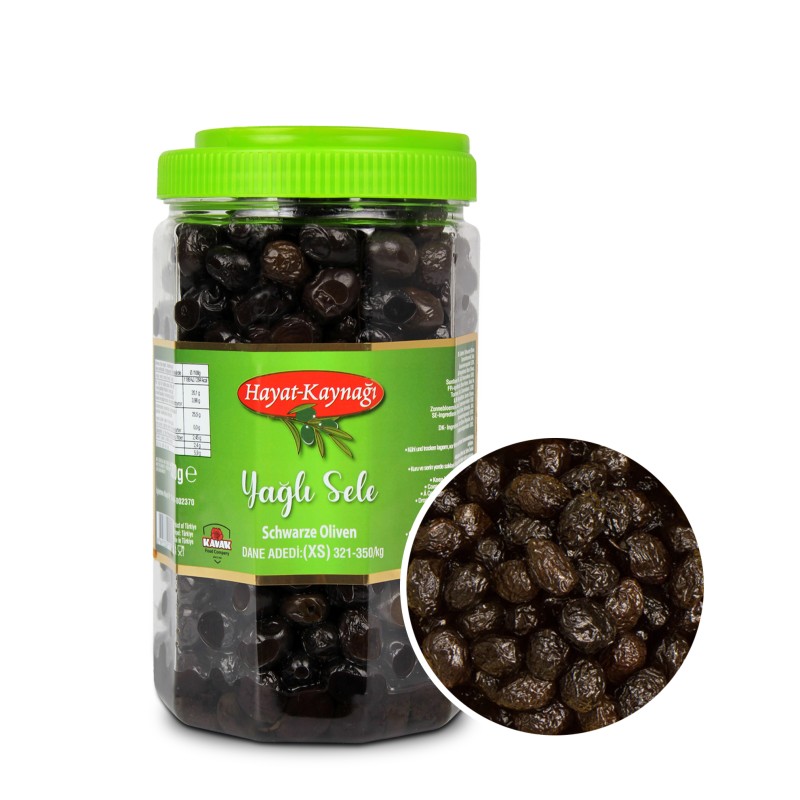 czarne oliwki 1300 g Hayat K