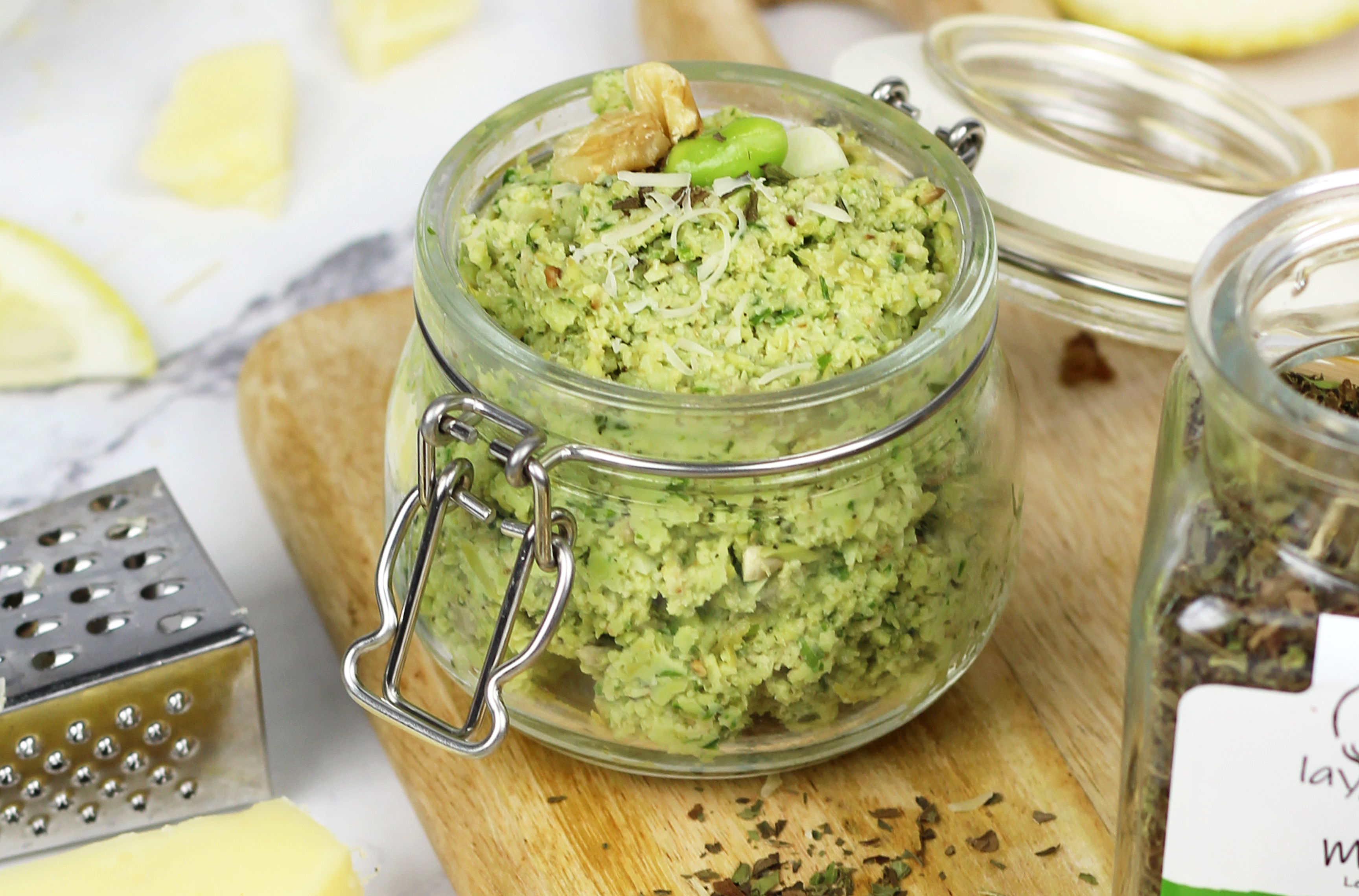 Zielone pesto z edemame