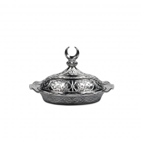Silver Turkish Delight Pot Small