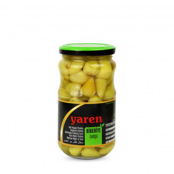 Yellow Pepperoni Pickles Biberiye Turşu 350g | Yaren