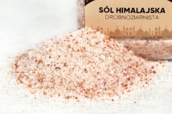 Sól Himalajska Różowa Drobnoziarnista 350g | Sindibad