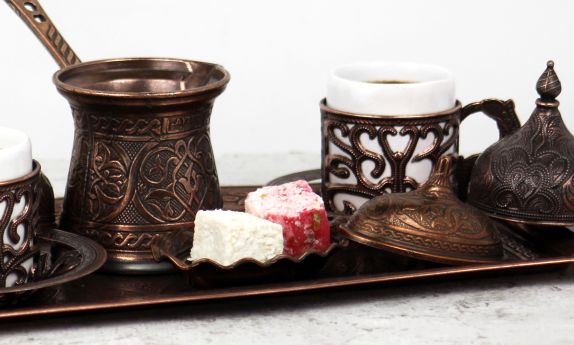 Sugar Bowl / Serving Plate for Turkish Delight | Antique Brown