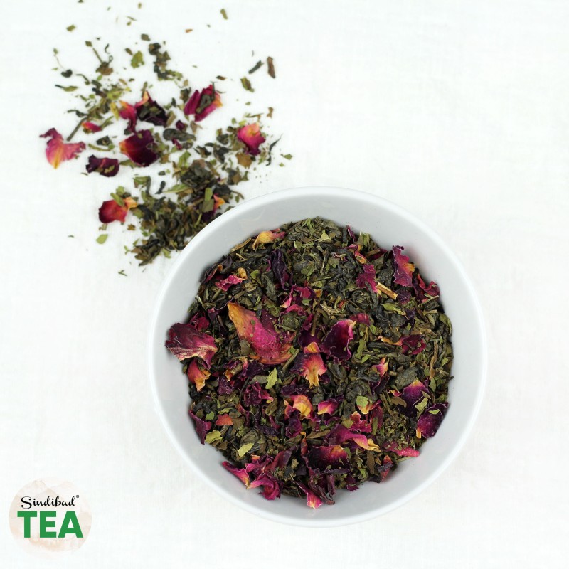 mieta i roza zielona herbata Sindibad 2