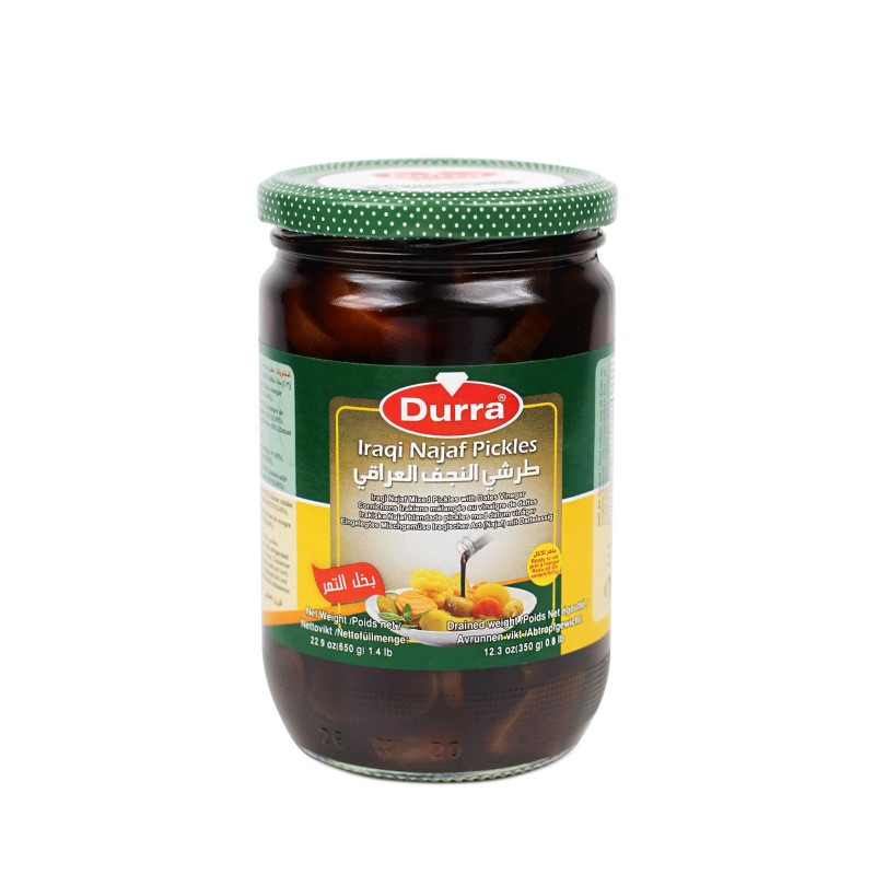 Iraqi Najaf Mixed Pickles with Date Vinegar 650g | Durra