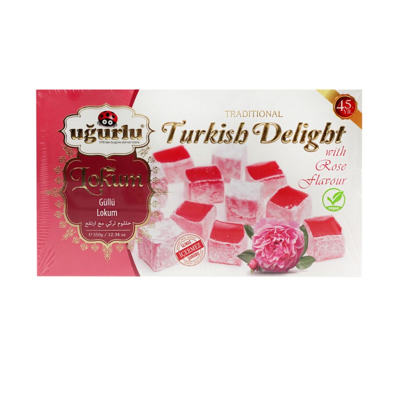 Lokum Różane Turkish Delight 350g | Uğurlu