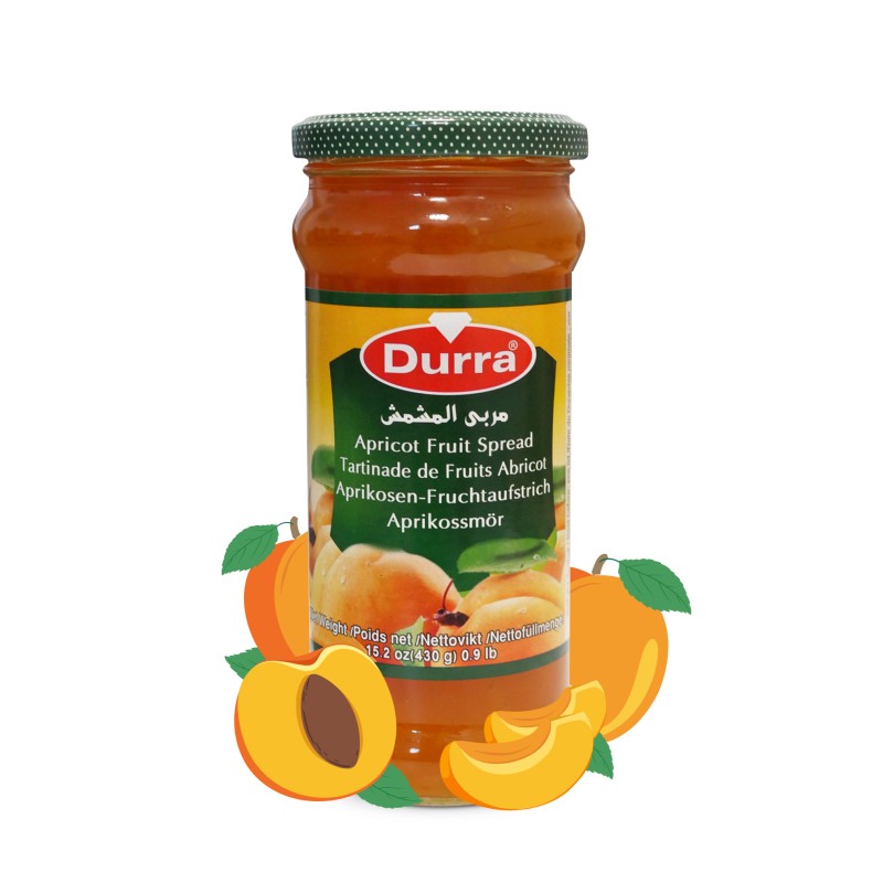 Apricot Fruit Jam Spread 430g | Durra