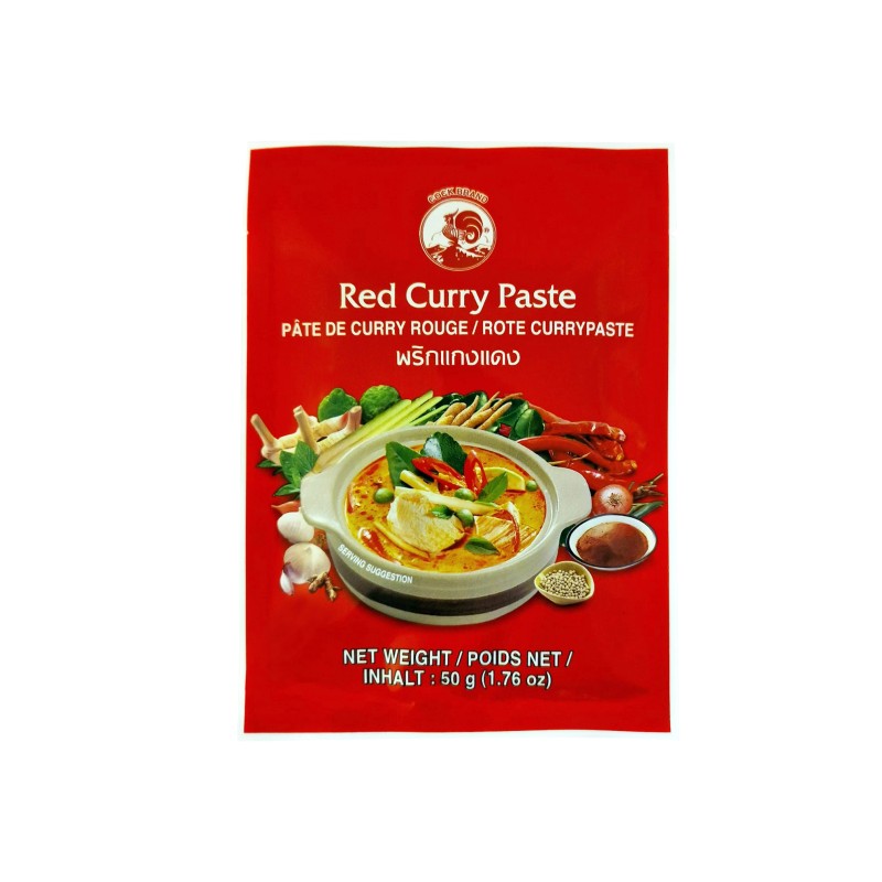Pasta Curry Czerwona 50g | Cock Brand