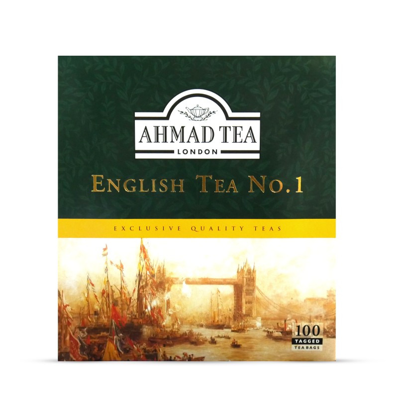 English Tea No.1 100 Tagged Tea Bags  200g | Ahmad Tea