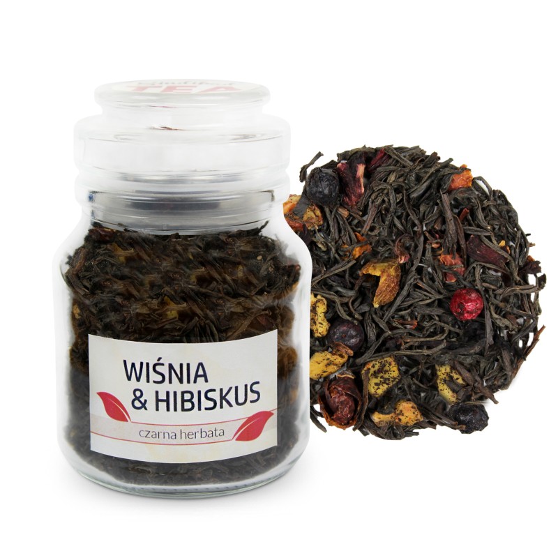 wiśnia i hibiskus czarna herbata Sindibad