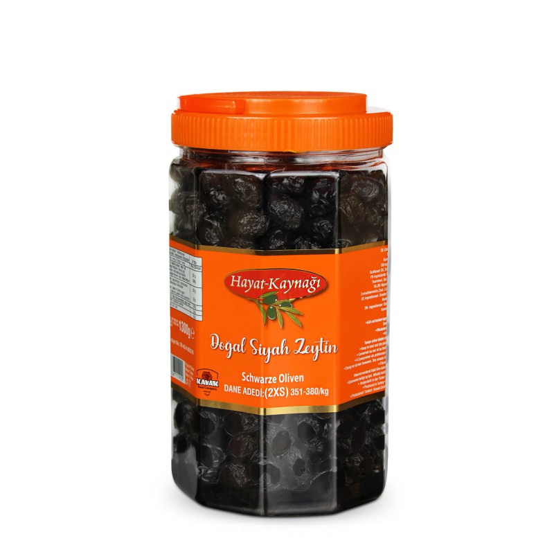 czarne oliwki 1300 g Hayat