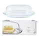Clear Glass Butter Dish with Lid  | Pasabahce
