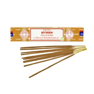  Indian Incense Sticks MYRRH 15g Satya