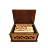 Aleppo Soap with Almond Oil in a Wooden Mosaic Box | Pafion Queen