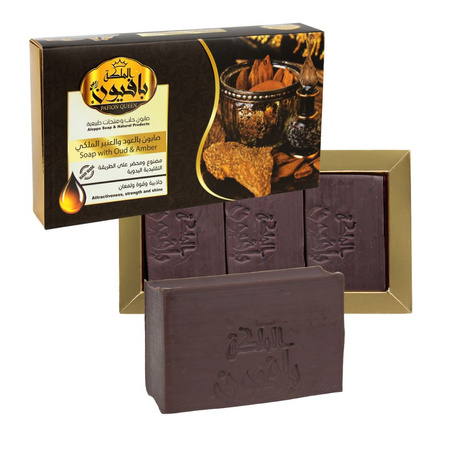 Oud & Amber Aleppo Soap Set (3x 125g) | Pafion Queen