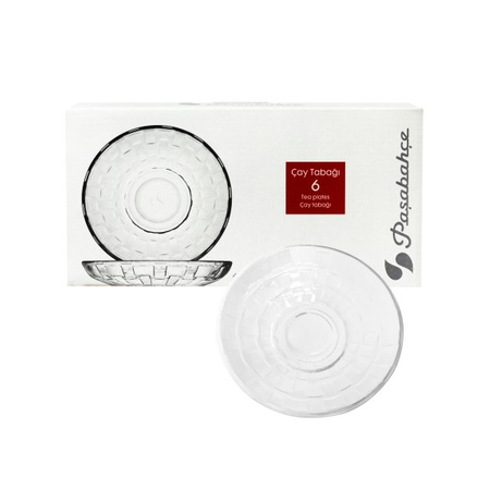 6x Turkish Mosaic  'Habitat'  Saucers Set | Paşabahçe