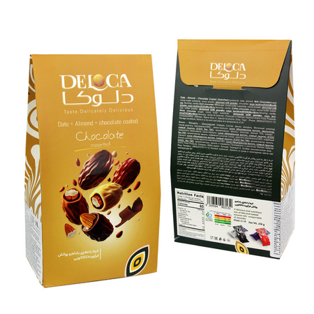 Daktyle Nadziewane Migdałami w Czekoladzie (Mix Smaków) 250g | Deloca