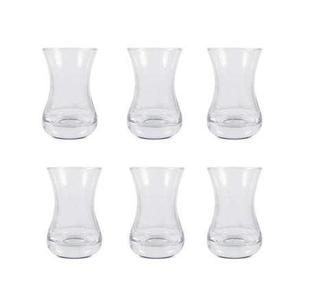 6x Turkish Tea Glass 'Aida' 160 ml | Paşabahçe