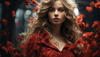 RED ROSE Woda Perfumowana Pen Spray 8 ml Al Rehab