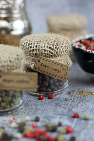 Antique Gold Turkish Grinder & Peppercorns  Gift Set 
