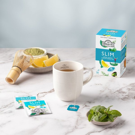 Herbata Ekspresowa SLIM Cytryna, Maté & Macha 30g | Ahmad Tea