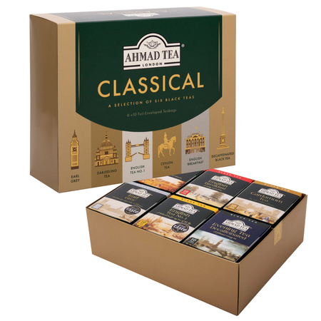 Zestaw 60 Czarnych Herbat Ekspresowych Classical | Ahmad Tea