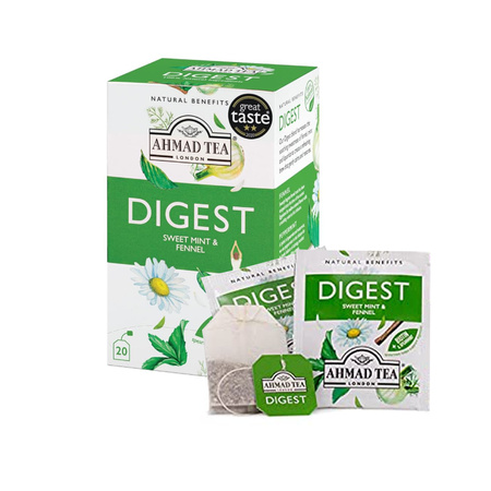 Herbata Ekspresowa DIGEST Mięta & Koper Włoski 40g| Ahmad Tea