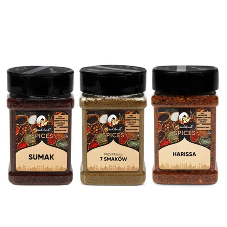 Zestaw 3 Przypraw Bliskowschodnich | Sumak | Harissa | 7 Smaków