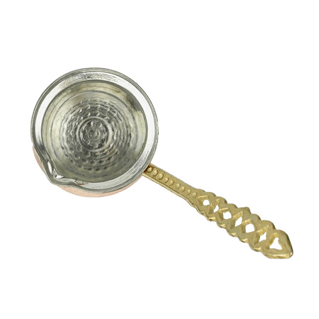 Tygielek Miedziany z Rączką Turecka Dżezwa 150 ml