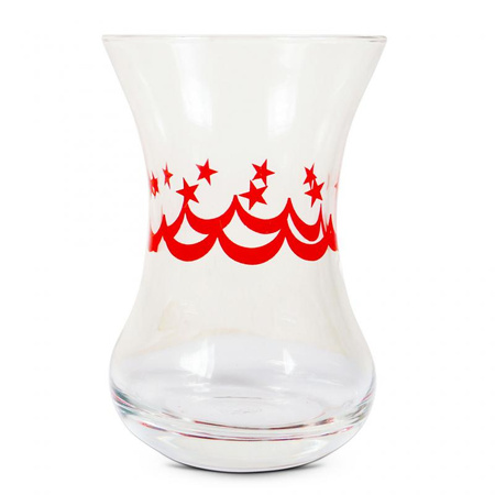 6x Turkish Tea Glass 'Ottoman'120 ml | Paşabahçe