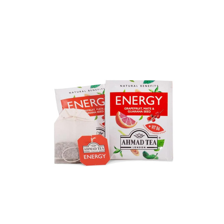 Herbata Ekspresowa ENERGY Grejpfrut, Maté  & Guarana 30g| Ahmad Tea