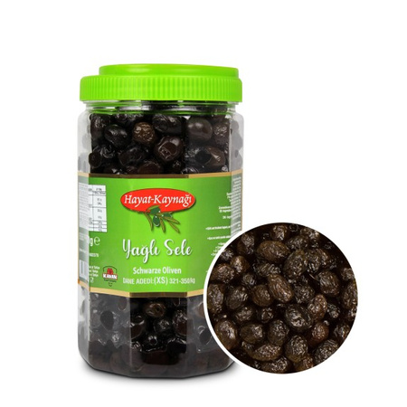 Oliwki Czarne z Pestką Suszone Tureckie  XS/2XS MIX 2x 1300g | Hayat-Kaynaği