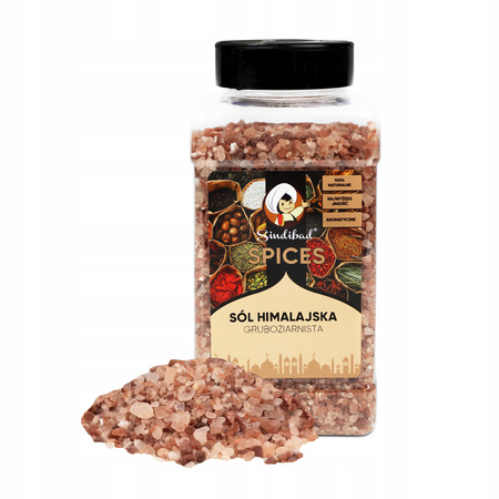 Sól Himalajska Różowa Gruboziarnista 1000g | Sindibad