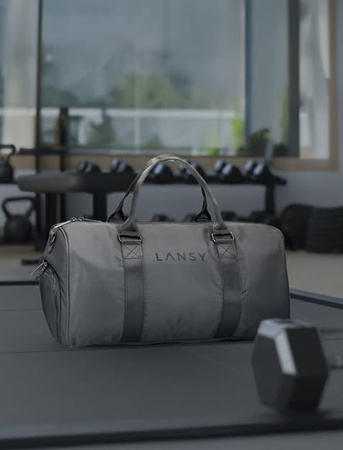 Torba Sportowa na Siłownię i Fitness ( Szara ) | Lansy