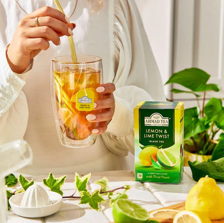 Herbata Ekspresowa Lemon & Lime Twist 40g | Ahmad Tea