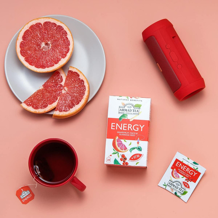 Herbata Ekspresowa ENERGY Grejpfrut, Maté  & Guarana 30g| Ahmad Tea
