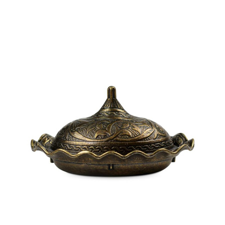 Sugar Bowl / Serving Plate for Turkish Delight | Antique Gold