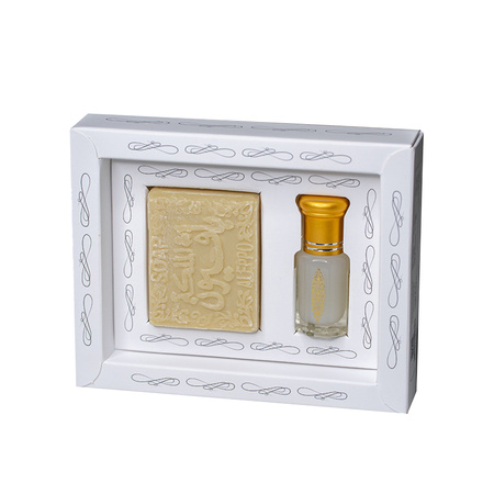 Mydło Aleppo o Zapachu Piżma 65g + Olejek Zapachowy Musk Pafion Queen