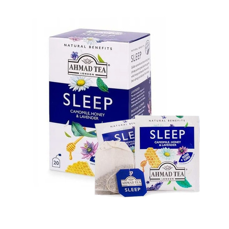 Herbata Ekspresowa SLEEP Rumianek, Miód & Lawenda 30g | Ahmad Tea