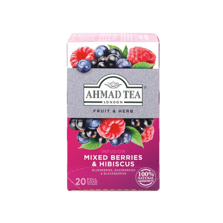 Mixed Berries & Hibiscus 40g | Ahmad Tea