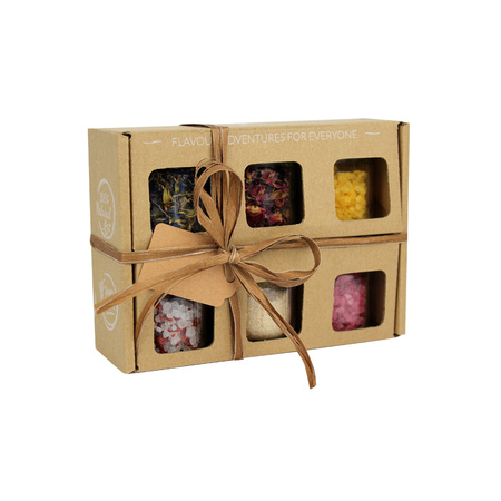  6 Gourmet Flavored Salts Gift Set | Lavender Spices 
