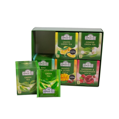 Zestaw 6 Herbat Zielonych Evergreen Mix | Ahmad Tea
